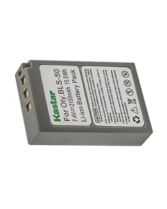 Kastar 1-Pack Battery Replacement for Olympus BLS-50 BLS50 PS-BLS50 BLS-5 PS-BLS5 Battery, Olympus BCS-5 BCS5 Charger, Olympus OM-D E-M5 Mark III Mirrorless Camera