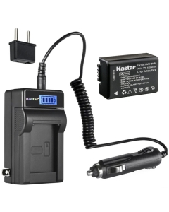 Kastar 1-Pack DMW-BMB9 Battery and LCD AC Charger Compatible with Panasonic DMW-BMB9, DMW-BMB9E, DMW-BMB9PP, Panasonic Lumix DMC-FZ72, Lumix DMC-FZ100, Lumix DMC-FZ150, Lumix DC-FZ80, Lumix DC-FZ85