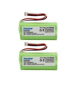 Kastar 2-Pack 2.4V 1000mAh Ni-MH Battery Replacement for Plantronics 80639-01 Cordless Phone, Plantronics 81087-01 Cordless Phone, Plantronics CT14 Cordless Phone, Plantronics CT15 Cordless Phone