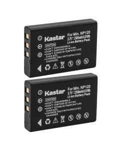 Kastar 2-Pack Battery Replacement for Ordro HDV-V12, HDV-V88, HDV-Z7, HDV-Z10, HDV-Z16, HDV-Z79, HDV-108, HDV-760, HDV-P72, HDR-AC1, HDR-AC3, HDR-AC5, HDR-AZ50 Digital Cameras