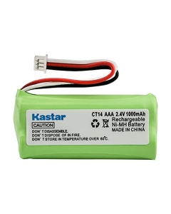 Kastar 1-Pack 2.4V 1000mAh Ni-MH Battery Replacement for Plantronics 80639-01 Cordless Phone, Plantronics 81087-01 Cordless Phone, Plantronics CT14 Cordless Phone, Plantronics CT15 Cordless Phone