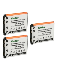 Kastar FNP-45 Battery 3-Pack Replacement for Fujifilm FinePix Z30 FinePix Z31 FinePix Z33WP FinePix Z35 FinePix Z37 FinePix Z70 FinePix Z71 FinePix Z80 FinePix Z81 FinePix Z90 FinePix Z91 Camera