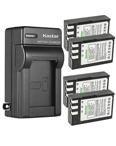 Kastar 4-Pack EN-EL9 Battery and AC Wall Charger Replacement for Nikon EN-EL9 EN-EL9a EN-EL9e Battery, Nikon MH-23 Charger, Nikon BG-2A Battery Grip for Nikon D40/D40x/D60/D3000/D5000 DSLR Camera