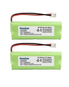 Kastar 2-Pack 4.8V 500mAh Ni-MH Rechargeable Battery Replacement for Dogtra BP12RT Dog Training Collar Receiver and 1900 NCP, 1902 NCP, 300M, YS500, SureStim H Plus, 1900 NCP, 302M and More Models