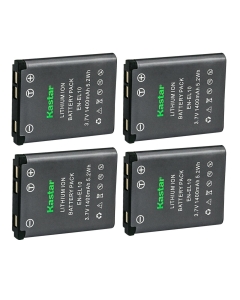 Kastar 4-Pack EN-EL10 Battery Replacement for Nikon EN-EL10 Battery, MH-63 Charger, Nikon Coolpix S520 S520B Coolpix S570 Coolpix S600 Coolpix S700 Coolpix S3000 Coolpix S4000 Coolpix S5100 Camera