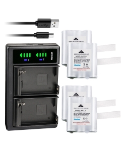 Kastar 4-Pack Battery and LTD2 Charger Compatible with Midland BATT10 BATT-10 AVP13 MID-AVP13 Battery, T71 T-71 T75 T-75 T77 T-77 T79 T-79, X-Talker T71 T-71 T75 T-75 T77 T-77 T79 T-79 Two Way Radios