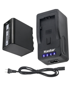 Kastar LED Super Fast Charger & Battery Replacement for Panasonic VW-VBD78 VW-VBD58 VW-VBD29, AG-UX180 AG-UX90 AG-3DA1 AG-DVC30 AG-HPX171 AG-HPX250 AJ-PX270 AJ-PCS060 HC-MDH2 HC-X1000 HDC-Z10000