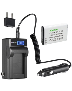 Kastar 1-Pack EN-EL23 Battery and LCD AC Charger Compatible with Nikon EN-EL23 Battery, MH-67 MH-67P Charger, Nikon Coolpix B700, Coolpix P600 P610 P610s, Coolpix P900 P900s, Coolpix S810c Cameras