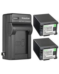 Kastar 2-Pack Battery and AC Wall Charger Replacement for Canon BP-820 BP820, BP-828 BP828 Battery, Canon CG-800 CG800 Charger, Canon XF400, XF405, XA10, XA11, XA15, XA20 Camera