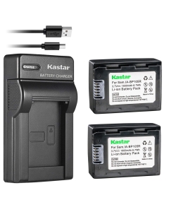 Kastar Battery (X2) & Slim USB Charger for Samsung IA-BP105R & HMX-F80 HMX-F90 HMX-F800 HMX-F900 SMX-F50 SMX-F53 SMX-F54 SMX-F500 SMX-F501 SMX-F530 SMX-F70 SMX-F700 HMX-H300 H303 H304 H305 HMX-H320