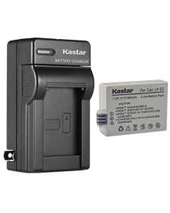 Kastar 1-Pack Battery and AC Wall Charger Replacement for Canon LP-E5 LPE5 Battery, Canon LC-E5, LC-E5C, LC-E5E Charger, Canon EOS 500D, EOS 1000D, EOS Kiss F, EOS Kiss X2, EOS Kiss X3 Cameras
