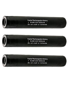 Kastar 3-Pack Ni-MH 3.6V 3000mAh Battery Replacement for Streamlight 75175, SL75175, 75300, 75303, 75304, ST75175, ST25170, Heiman 75175, 75375, Interstat Batteries ALIG1171, LIG1171, NABC 720382000