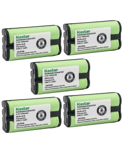 Kastar Cordless Battery (5 Pack), Ni-MH 2.4V 1600mAh, Replacement for AT&T 2455 2440 2430 2402 2401 2400 Cordless Telephone Battery and Panasonic HHR-P546A, Type 23