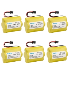 Kastar 6-Pack Battery Replacement for Uniden Bearcat Sportcat UBC245XLT, BC246XLT, BC250, BC-250, BC250D, BC296, BC296D, SC-140, SC140, SC140B, SC-150, SC150, SC150B, SC-160, SC160