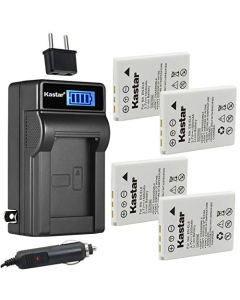 Kastar 4-Pack EN-EL8 Battery and LCD AC Charger Compatible with Nikon Coolpix P1, Coolpix P2, Coolpix S1, Coolpix S2, Coolpix S3, Coolpix S5, Coolpix S6, Coolpix S7, Coolpix S7c Digital Cameras
