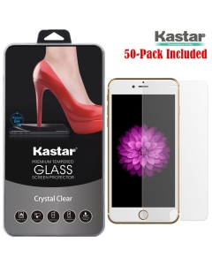 Kastar iPhone 6 PLUS Screen Protector (50-PACK), Premium Tempered Crystal Clear Glass Screen Protector for Apple iPhone 6 PLUS, iPhone 6S PLUS 5.5" AT&T, T-Mobile, Sprint, Verizon Smartphone