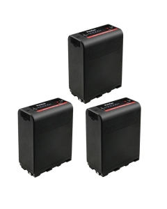 Kastar NP-F990EXP Battery 3-Pack Replacement for Aputure Amaran AL-H198 AL-M9 LED Video/Photo Camera Light