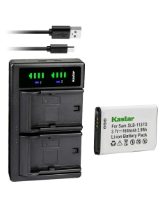 Kastar 1-Pack Battery and LTD2 USB Charger Replacement for Samsung SLB-1137DBattery, Samsung i80, i85, i100, NV11, NV24HD, NV30, NV40, NV100HD, NV103, NV106 HD, Digimax L74 Wide, TL34HD Cameras