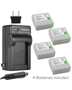 Kastar 4 Pack Battery +Charger for Samsung IA-BP85ST IA-BP85NF HMX-H100 HMX-H104 HMX-H105 HMX-H106 SC-HMX10 HMX20C SC-MX10 SC-MX20 SMX-F30 SMX-F33 SMX-F34 VP-HMX08 VP-HMX10 VP-MX10 VP-MX20 VP-MX25