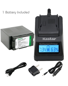 Kastar Fast Charger + Battery 1-Pack for Panasonic CGR-D54S CGA-D54S VSK0581 & AG-HPX255 AG-HVX200 AJ-PCS060G AJ-PX270PJ HDC-Z10000 NV-DS29 NV-DS30 NV-DS50 NV-GX7 NV-MX350 NV-MX500 NV-MX1000 NV-MX2500