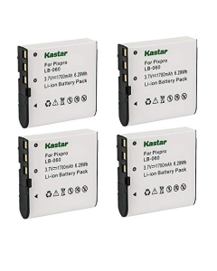 Kastar 4-Pack Battery Replacement for Easypix DVX-1035, DVX1035, Genius G-Shot HD550T, G-Shot HD55, G-Shot HD580T, DV-E10, DV-E50G, DV-E70, DV-M100, DV-P10, DV-V90, Hnsat DDV-A60