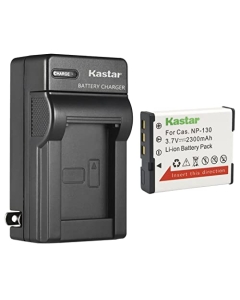 Kastar 1-Pack Battery and AC Wall Charger Replacement for Casio TRYX Black, TRYX White, Exilim EX-10, Exilim EX-100, Exilim EX-H30 EX-H30BK, Exilim EX-H35, Exilim EX-FC300 EX-FC300S, Exilim EX-FC400