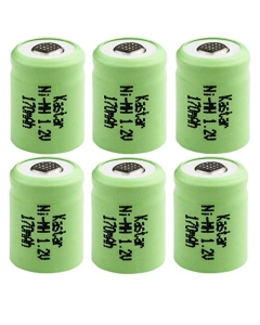Kastar 6-Pack Ni-MH Battery 1.2V 170mAh Replacement for Wacom Inkling Pen Battery, Wacom MDP-123 Digital Pen Battery, Wacom ACK-403-03 ACK40303, Wacom Bamboo Ink, 1/3AAA-17NM-GP, 1/4AAA1.2V Battery