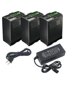 Kastar BP-A100 Battery 3 Pack and D-Tap Rapid Charger for Canon BP-A Series BP-A30 BP-A60 BP-A65 BP-A68 BP-A90 BP-A100 0870C002 Battery, CG-A10 CG-A20 Charger, EOS C700 PL 4K Cinema PL C 700 Camera