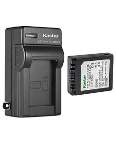 Kastar 1-Pack CGA-S002 Battery and AC Wall Charger Replacement for Panasonic CGR-S002, CGR-S002A, CGR-S002E, DMW-BM7 Battery, Panasonic DE-994, DE-994A, DE-A44 Charger