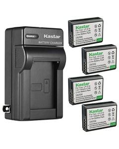 Kastar 4-Pack Battery and AC Wall Charger Replacement for Canon LP-E10 LPE10 Battery, Canon LC-E10 LC-E10N Charger, Canon EOS 3000D, EOS Kiss X50, EOS Kiss X70, EOS Kiss X80, EOS Kiss X90 DSLR Camera