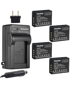 Kastar Battery 4-Pack + Charger for Fujifilm NP-W126 NP-W126s BC-W126 and Fuji HS30EXR HS33EXR HS35EXR HS50EXR X100F X-PRO1 X-PRO2 X-A1 X-A2 X-A3 X-A10 X-E1 X-E2 X-E2S X-E3 X-M1 X-T1 X-T2 X-T10 X-T20