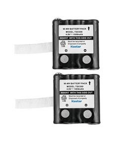 Kastar 2-Pack 4.8V 1000mAh Ni-MH Battery Replacement for TriSquare TSX100, TSX300, TSX-BP, DoroWT86 Radios