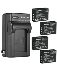 Kastar 4-Pack Battery and AC Wall Charger Replacement for Fujifilm NP-W126, NP-W126s Battery, BC-W126 Charger, Fujifilm X-H1, X-M1, X-S10, X-T1, X-T2, X-T3, X-T10, X-T20, X-T30, X-T100, X-T200 Camera