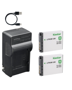 Kastar 2-Pack Battery and AC & USB-C Charger, Compatible with Sony NP-FR1 BC-CS3 for Cyber-Shot DSC-P100 P150 P200 T30 T50 G1 V3 Digital Cameras