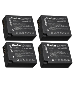 Kastar 4-Pack DMW-BLC12 Battery Replacement for Panasonic DMW-BLC12 DMW-BLC12E DMW-BLC12GK DMW-BLC12PP Battery, Panasonic DE-A79 DE-A79B Charger