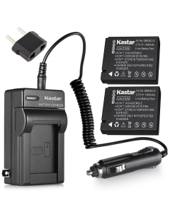 Kastar Battery (2-Pack) + Charger Replacement for Panasonic DMW-BCJ13E, DMW-BCJ13PP, Leica BP-DC10, BP-DC10-E, BP-DC10-U & Lumix DMC-LX5 DMC-LX55 DMC-LX5K DMC-LX5W DMC-LX7 and Leica D-Lux 5, D-Lux 6