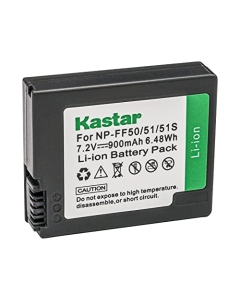 Kastar NP-FF50 Battery 1-Pack Replacement for Sony NP-FF50, NP-FF51, NP-FF51S Battery, Sony DCR-HC1000, DCR-HC1000E, DCR-IP1, DCR-IP1E, DCR-IP1K, DCR-IP200K, DCR-IP210, DCR-IP210E, DCR-IP220 Camera