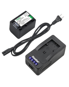 Kastar LED Super Fast Charger & Camcorder Battery x1 for Sony NP-FV70 and Sony HDR-CX110 HDR-CX115 HDR-CX116 HDR-CX130 HDR-CX150 HDR-CX155 HDR-CX160 HDR-CX180 HDR-CX190 HDR-CX200 HDR-CX210 HDR-CX220