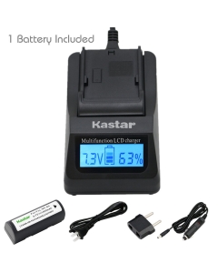 Kastar Fast Charger and Battery for Fujifilm NP-80 KLIC-3000 Fujifilm Finepix 1700z 2700 2900z 4800 Zoom 4900 6800 6900 MX-1700 MX-1700z MX-2700 MX-2900 MX-2900z MX-4800 MX-4900 MX-6800 MX-6900 DC4800