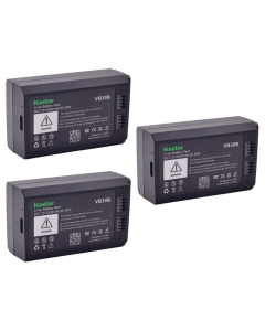Kastar 3-Pack Battery Pack Replacement for GODOX VB30 VB-30 VB30B VB-30B Battery, GODOX V1 VB26 VB-26 VB26A VB-26A VB26B VB-26B Battery, GODOX Round Head Flash V1PRO V1 Pro Head Camera Flash