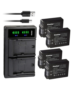 Kastar 4-Pack Battery and LTD2 USB Charger Compatible with Nikon EN-EL21 ENEL21 Battery, Nikon MH-28 MH28 Charger, Nikon 1 V2 Digital Camera, Nikon 1V2 Digital Camera