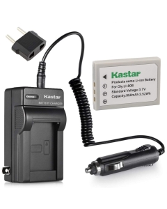Kastar Battery (1-Pack) and Charger Kit for Olympus Li-80B and Konica Minolta NP-900 Work with Olympus T-100,t-110,x-36 and Konica Minolta DiMAGE E40, E50, KYOCERA EZ4033 etc. Cameras