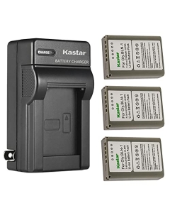 Kastar 3-Pack Battery and AC Wall Charger Replacement for Olympus BLN-1 BLN1 Battery, Olympus BCN-1 BCN1 Charger, Olympus M-D E-M1, OM-D E-M5, OM-D E-M5 Mark II, Pen E-P5, Pen-F Cameras