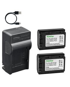 Kastar 2-Pack Battery and AC & USB-C Charger, Compatible with Sony NP-FZ100, Alpha A6600 6700, A7 III, A7 IV, A7R III, A7R IV, A7R V, A9, A9 II, A9 III, A1, FX3, FX30, A7C, A7C II, A7CR, ZV-E1 Camera