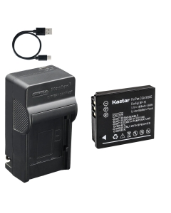Kastar 1-Pack Battery and AC & USB-C Charger, Compatible with Panasonic CGA-S005, Fujifilm NP-70, Pentax D-Li106, Leica BP-DC4, Ricoh DB-60, Sigma BP-41, Kodak LB-080, Samsung IA-BH125C Batteries