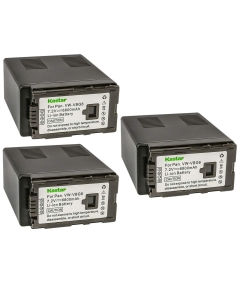 Kastar 3-Pack VW-VBG6 Battery Replacement for Panasonic VW-VBG6 VW-VBG6GK VW-VBG6-K VW-VBG6PPK CGA-E625 Battery, DE-A38, VSK0631, VSK0698 Charger, Panasonic AG-HMC80, AG-HMC83MC, AG-HMC150, AG-HMC151E