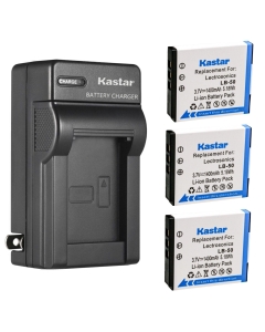 Kastar 3-Pack Battery LB-50 and AC Wall Charger Replacement for Lectrosonics LB-50 Battery, Lectrosonics SSM Transmitter & IFBR1B Receiver, IFBR1B Bodypack Receiver, Lectrosonics 40117