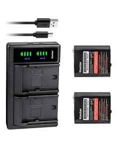 Kastar 2-Pack Battery and LTD2 USB Charger Compatible with Motorola 53615, FRS-4002A 4002A, HKNN4002, HKNN4002A, HKNN4002B, HKNW4002A, KEBT071, KEBT-071 KEBT071A, KEBT-071-A 2 Way Radio Walkie Talkies