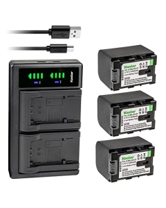 Kastar 3-Pack Battery and LTD2 USB Charger Replacement for JVC BN-VG108US BN-VG108USM BN-VG114 BN-VG114AC BN-VG114E BN-VG114EU BN-VG114U BN-VG114US BN-VG114USM BN-VG121 BN-VG121AC BN-VG121E BN-VG121EU