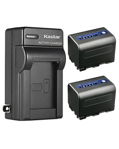 Kastar 2-Pack Battery and AC Wall Charger Replacement for Sony NP-FM30, NP-FM50, NP-FM55H, NP-QM50, NP-QM51, NP-FM70, NP-FM71, NP-QM71, NP-QM71D, NP-FM90, NP-FM91, NP-QM91, NP-QM91D Battery